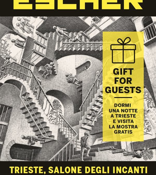 Escher a Trieste. La Mostra è ad ingresso gratuito per gli ospiti della Residenza Le 6A.
